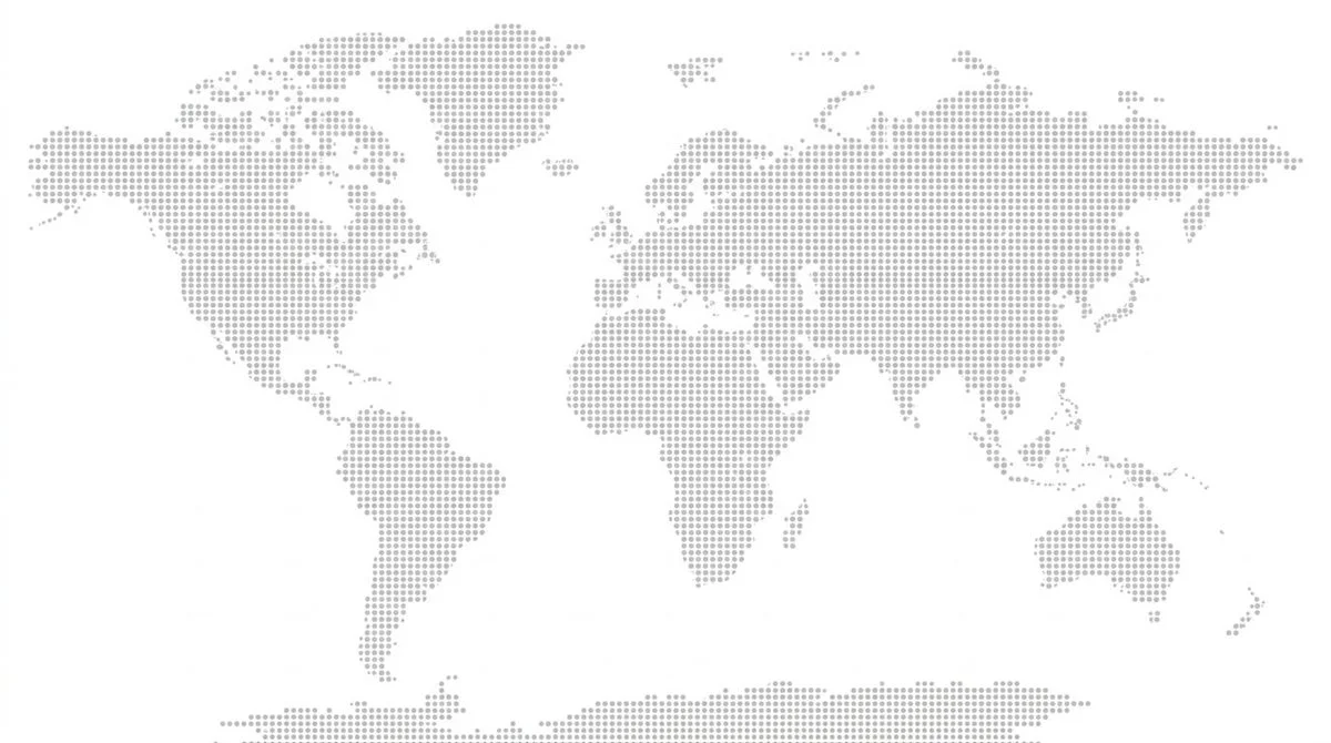 Global World Map Sourcing Network